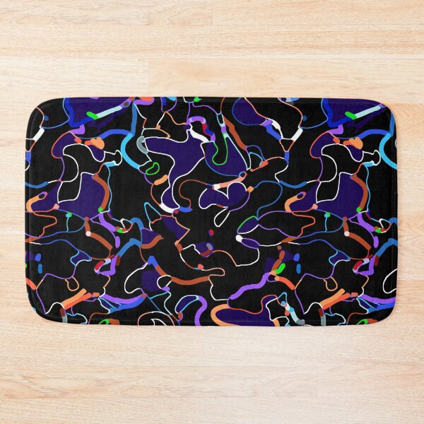 Item preview, Abstract digital funny black designed and sold by Alessandro Remo Mazzoni Remotextiles.