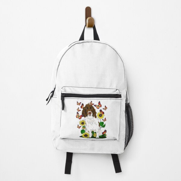 Item preview, Cute dog, butterflies, and sunflowers. designed and sold by cameoivory.