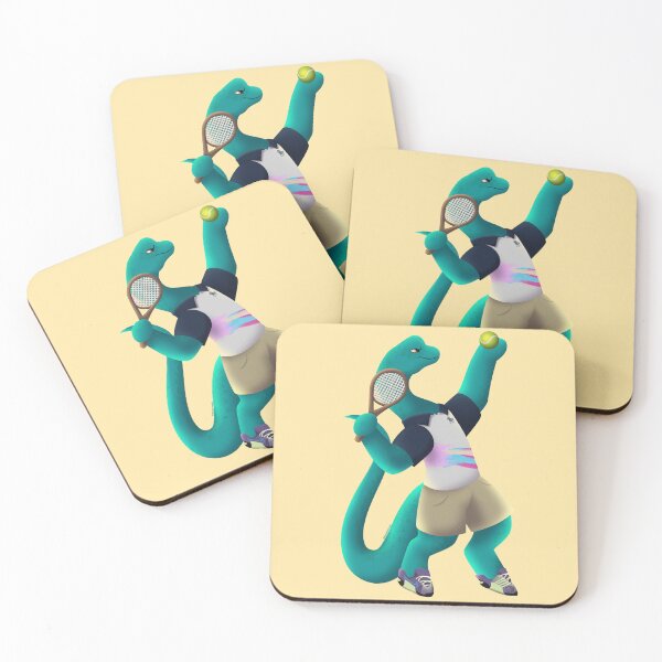 Item preview, Tennis dino Blue designed and sold by inumaru-hokashi.