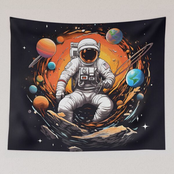 Item preview, "Discovering the Uncharted: Astronaut's Vision" designed and sold by Art-Vortex-fr.