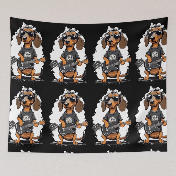 Item preview, Guitar Heroes - Dachshund V designed and sold by DevemDavam.