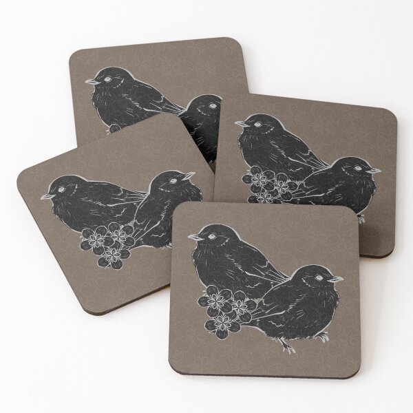 Item preview, Bird Deco - Earth, Coal, Fog designed and sold by Irene Estelle.