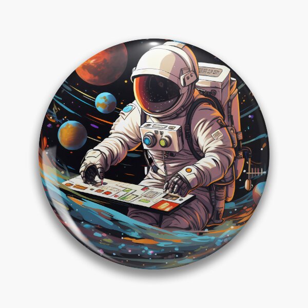 Item preview, "Discovering the Uncharted: Astronaut's Vision" designed and sold by Art-Vortex-fr.