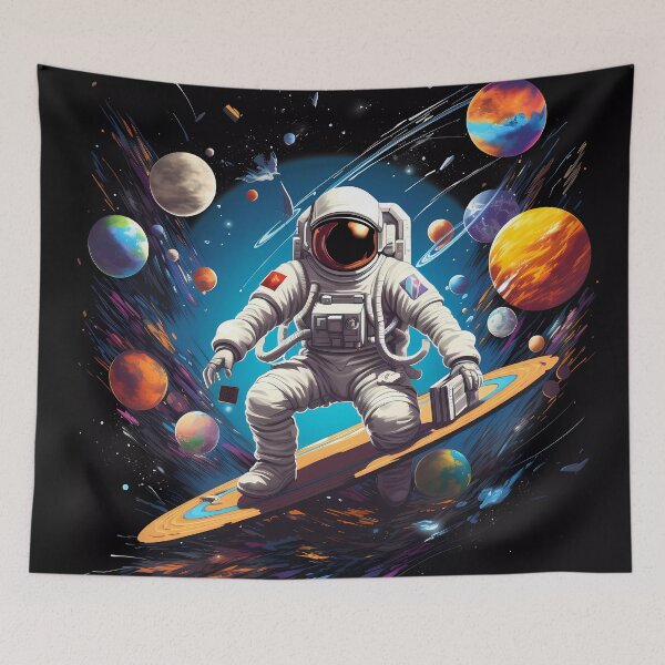 Item preview, "Discovering the Uncharted: Astronaut's Vision" designed and sold by Art-Vortex-fr.