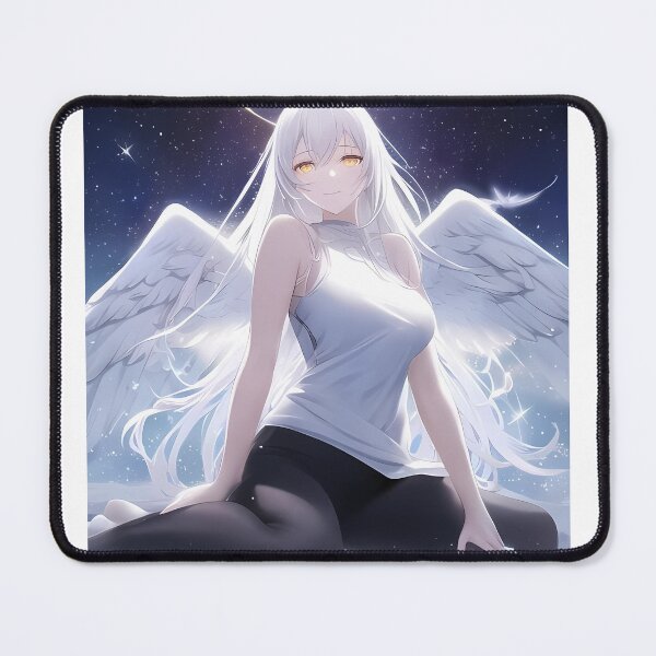 Item preview, Anime Waifu Angel in yoga outfit designed and sold by lifeissheep.