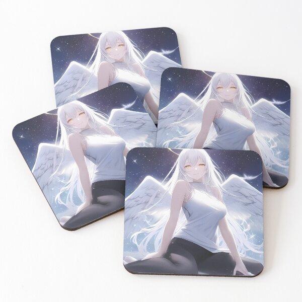 Item preview, Anime Waifu Angel in yoga outfit designed and sold by lifeissheep.