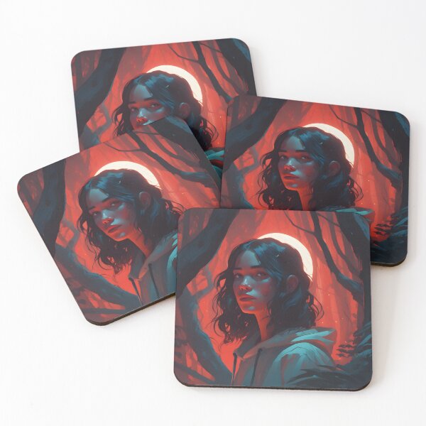 Item preview, Woman in the Crimson Glade designed and sold by designsbyflo.