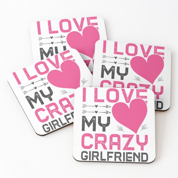 Artikelvorschau, i love my crazy girlfriend entworfen und verkauft von Rebass.