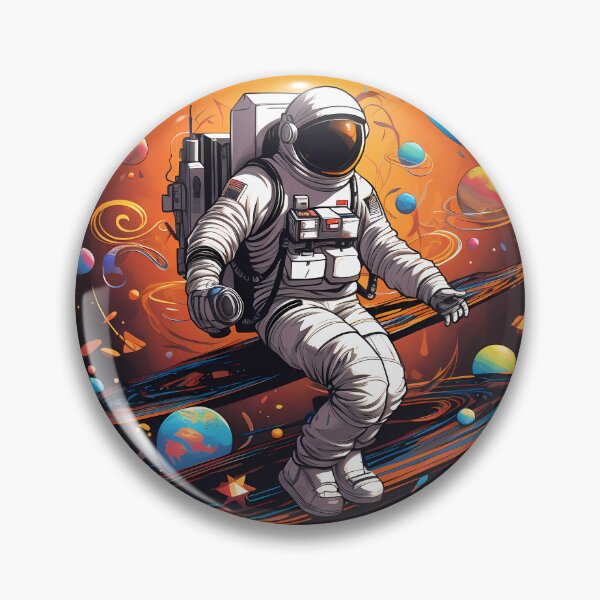 Item preview, "Discovering the Uncharted: Astronaut's Vision" designed and sold by Art-Vortex-fr.