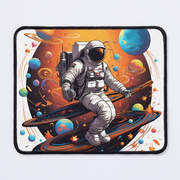 Item preview, "Discovering the Uncharted: Astronaut's Vision" designed and sold by Art-Vortex-fr.