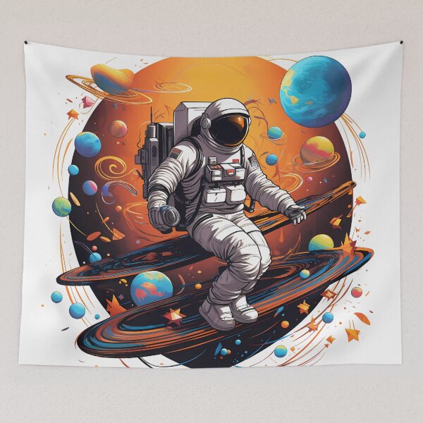 Item preview, "Discovering the Uncharted: Astronaut's Vision" designed and sold by Art-Vortex-fr.
