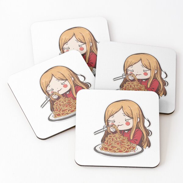 Item preview, Girl eating spaghetti  designed and sold by Gigglyvibes.