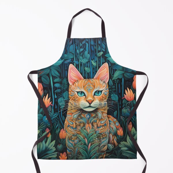 Item preview, "Ghost Cat in the Lush Forest" designed and sold by Art-Vortex-fr.