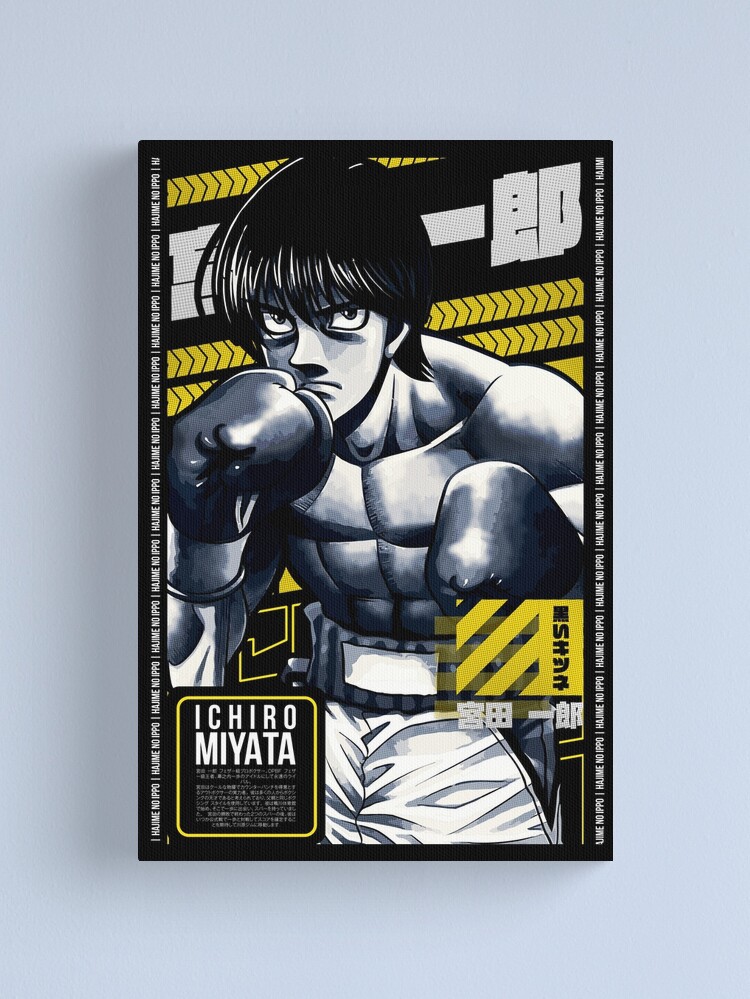 ICHIRO MIYATA, HAJIME NO IPPO, Anime Stars 3.0, BW,  Canvas Print for  Sale by Black Kitsune Argentina