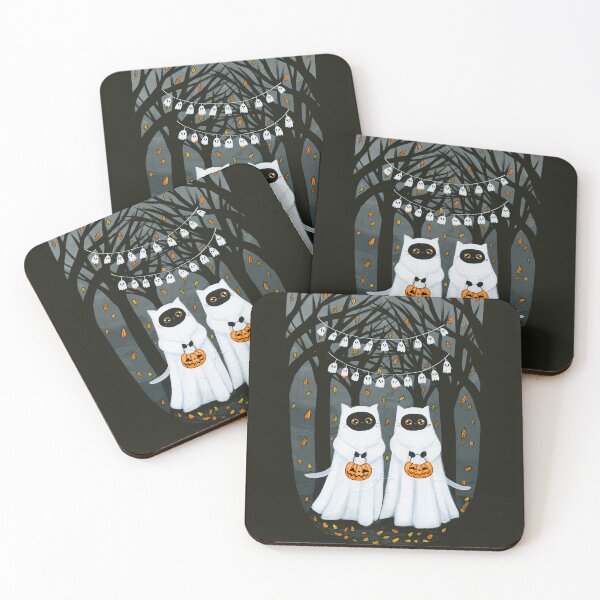Item preview, Spooky Ghosty Twins designed and sold by KilkennyCat Art.