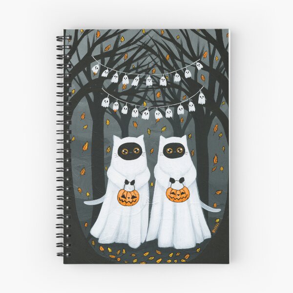 Item preview, Spooky Ghosty Twins designed and sold by KilkennyCat Art.