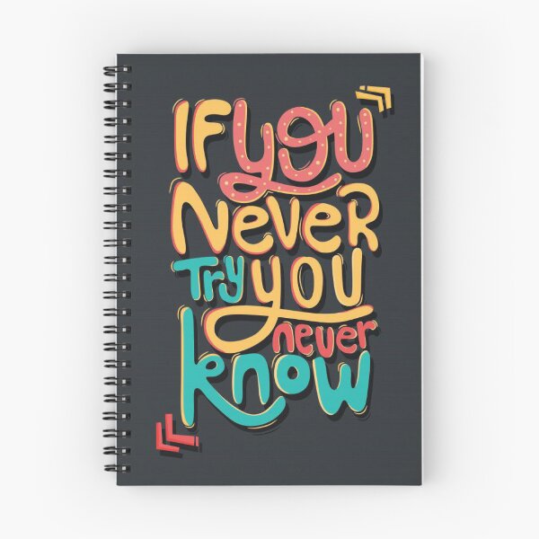 Item preview, IF YOU NEVER TRY YOU NEVER KNOW designed and sold by TVFshirt.