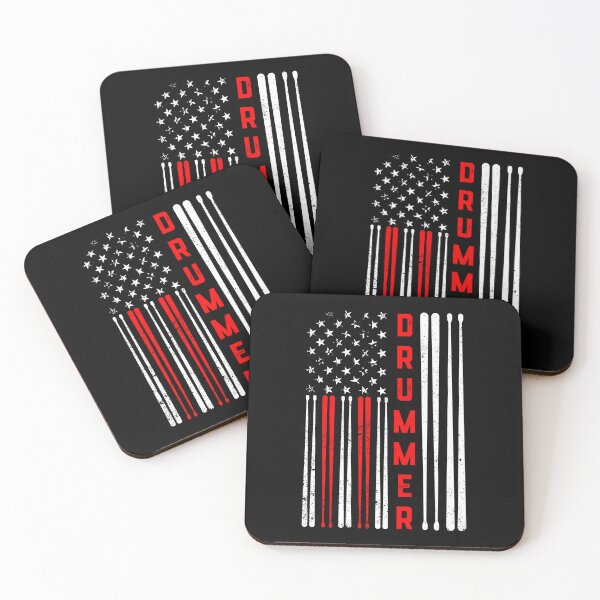 Item preview, DRUMMER Vintage American Flag Drumming 4th of July designed and sold by jingdomdesgine.