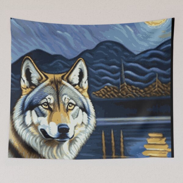 Item preview, Starry Night Wolf designed and sold by alw951.