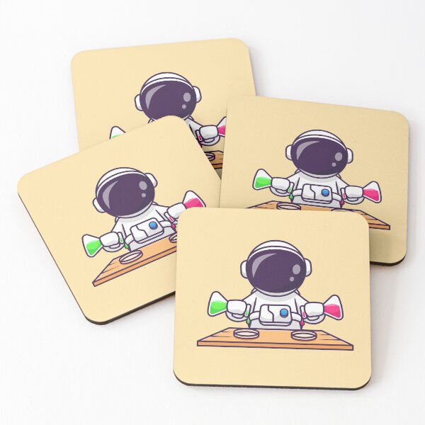 Item preview, Cosmic Discovery: Cute Astronaut Scientist in Lab Cartoon Vector Icon Illustration designed and sold by hjian8219.