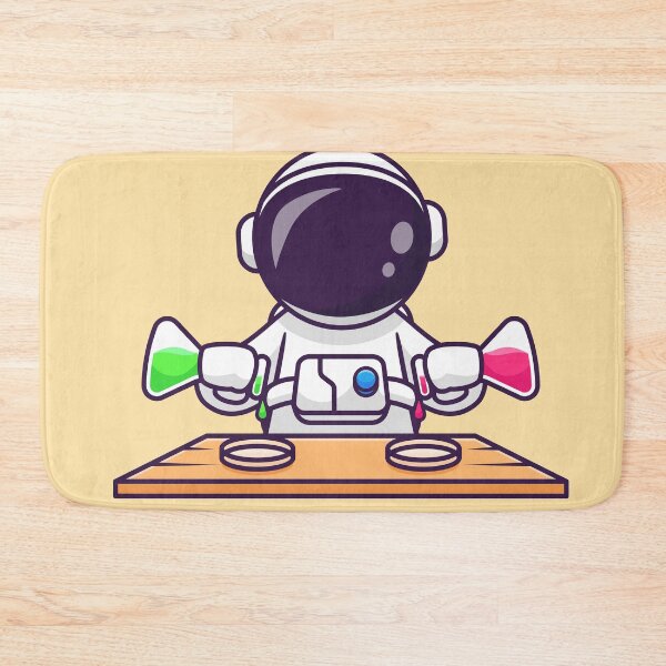 Item preview, Cosmic Discovery: Cute Astronaut Scientist in Lab Cartoon Vector Icon Illustration designed and sold by hjian8219.