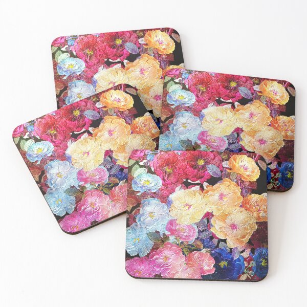 Item preview, Magical colorful rose pattern designed and sold by Dusanka Djeric.