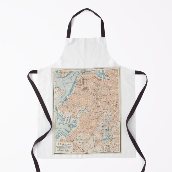 Item preview, Brooklyn New York 1909 Map Print designed and sold by VoyagerVintage.