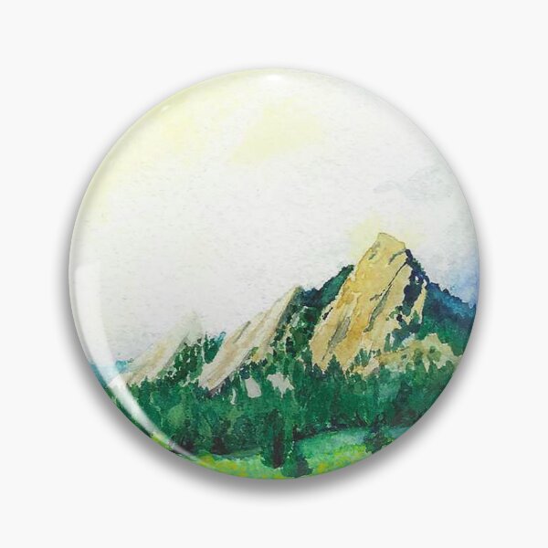 Artikelvorschau, Aquarell - Nebelige Flatirons entworfen und verkauft von Luminartist.