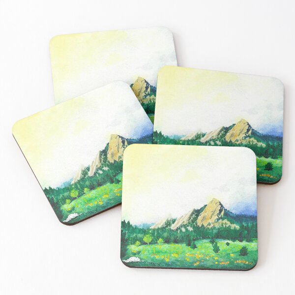 Item preview, Watercolor - Foggy Flatirons designed and sold by Luminartist.