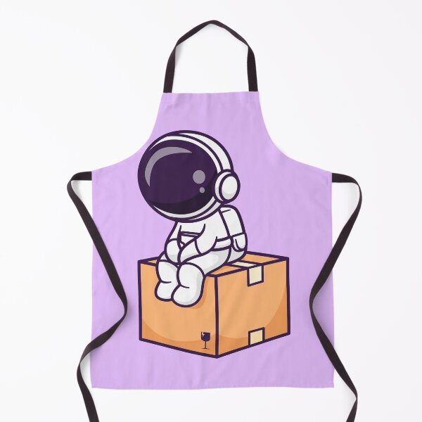 Item preview, Space Explorer at Play: Cute Astronaut Sitting in Cardboard Box Cartoon Vector Icon Illustration designed and sold by hjian8219.