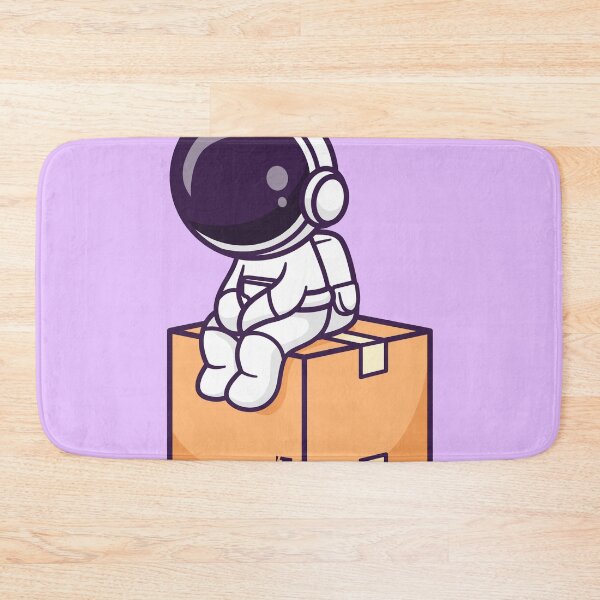 Item preview, Space Explorer at Play: Cute Astronaut Sitting in Cardboard Box Cartoon Vector Icon Illustration designed and sold by hjian8219.