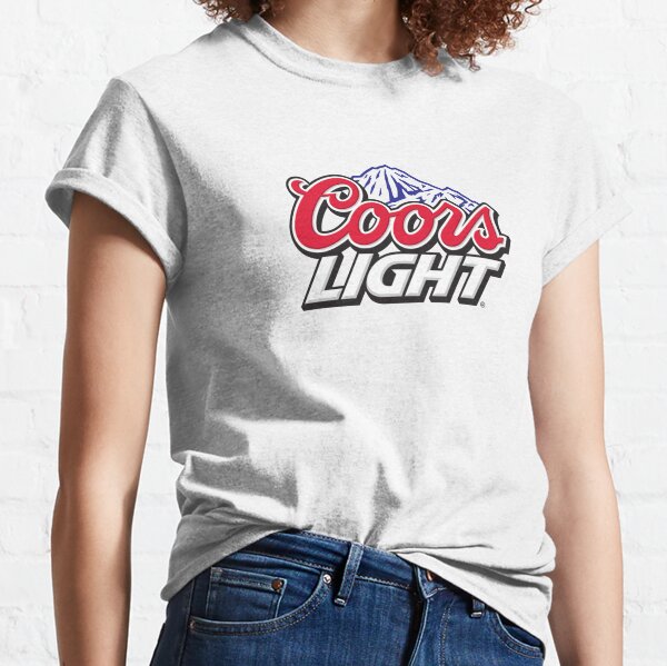 Coors Light Born In The Rockies Women's U-Neck Black T-Shirt