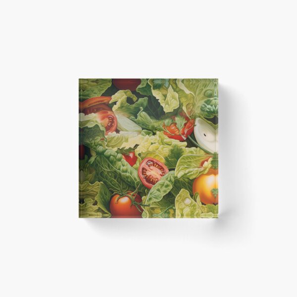 Item preview, Green Garden Salad Pattern designed and sold by Shannon Hilson.