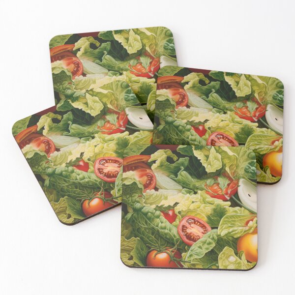 Item preview, Green Garden Salad Pattern designed and sold by Shannon Hilson.