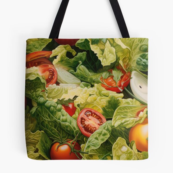 Item preview, Green Garden Salad Pattern designed and sold by Shannon Hilson.