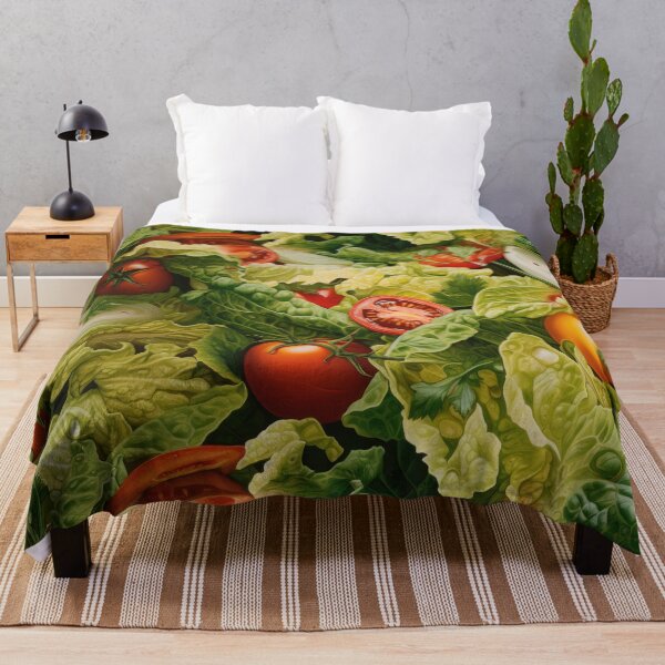 Item preview, Green Garden Salad Pattern designed and sold by Shannon Hilson.