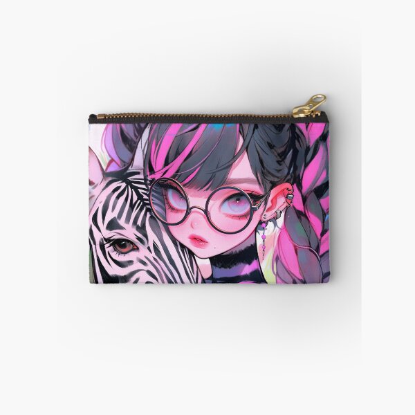 Item preview, Adorable Pink and Black Zebra Anime Girl designed and sold by bubblegoth.