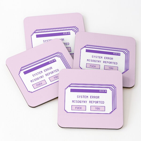 Item preview, System Error Misogyny Reported designed and sold by Psychopasta.