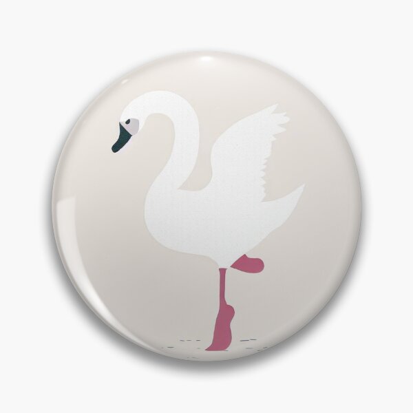 Item preview, Minimalist Risograph Print / Ballet Dancing Swan designed and sold by SubtleMetSimple.