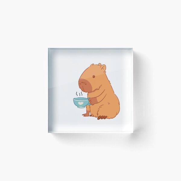 Item preview, Capybara with a Tea Cup  designed and sold by Rojasole.