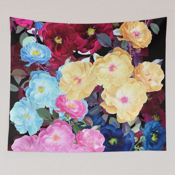 Item preview, Magical colorful rose pattern designed and sold by Dusanka Djeric.
