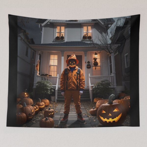 Item preview, Pumpkin Halloween Serial Killer Murder House designed and sold by Allomensiaa.