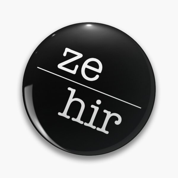 Item preview, Ze Hir Gender Identity Pronoun LGBTQ+ Inclusive  designed and sold by The Junto Shop.