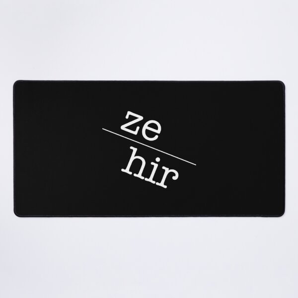Item preview, Ze Hir Gender Identity Pronoun LGBTQ+ Inclusive designed and sold by The Junto Shop.