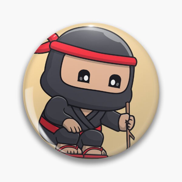 Item preview, Tiny Ninja's Big Adventure: Cute Ninja Drawing Shuriken Cartoon Vector Icon Illustration designed and sold by hjian8219.