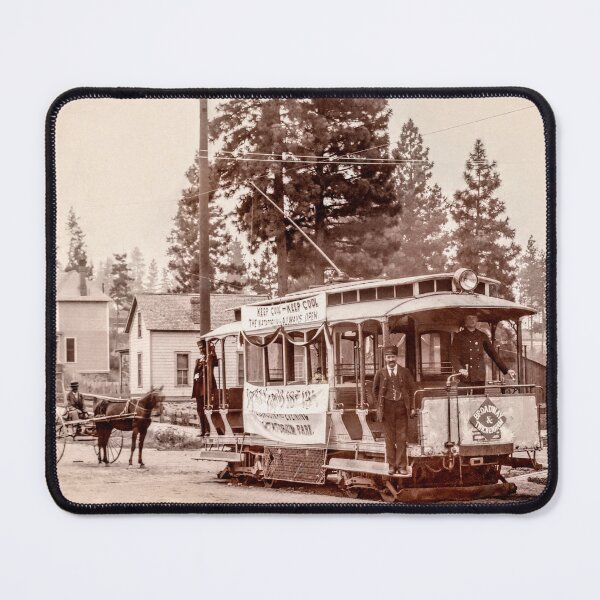 Item preview, Natatorium Park and Broadway Ave Streetcar - Spokane c. 1892 designed and sold by Daniel Hagerman.