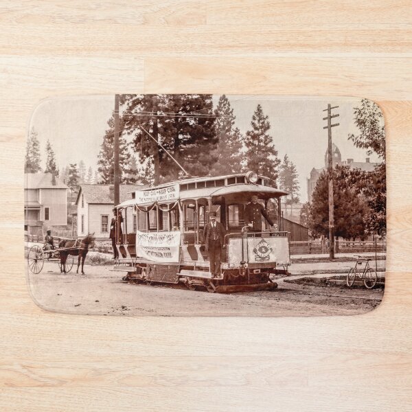 Item preview, Natatorium Park and Broadway Ave Streetcar - Spokane c. 1892 designed and sold by Daniel Hagerman.