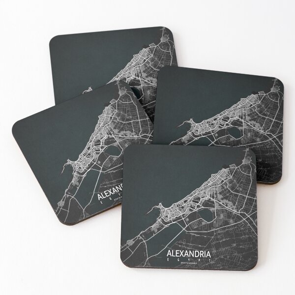Item preview, Alexandria City Map of Egypt - Dark designed and sold by deMAP.