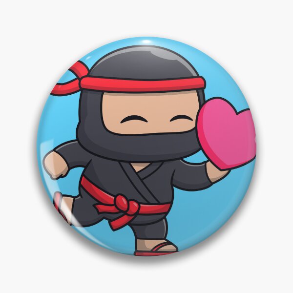 Item preview, Ninja's Love Quest: Cute Ninja with Love Heart Balloon Cartoon Vector Icon Illustration designed and sold by hjian8219.