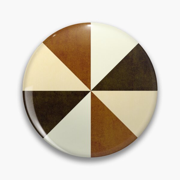 Item preview, Triangle Geometric - Conker Brown  designed and sold by Sarah Thorpe Designs .